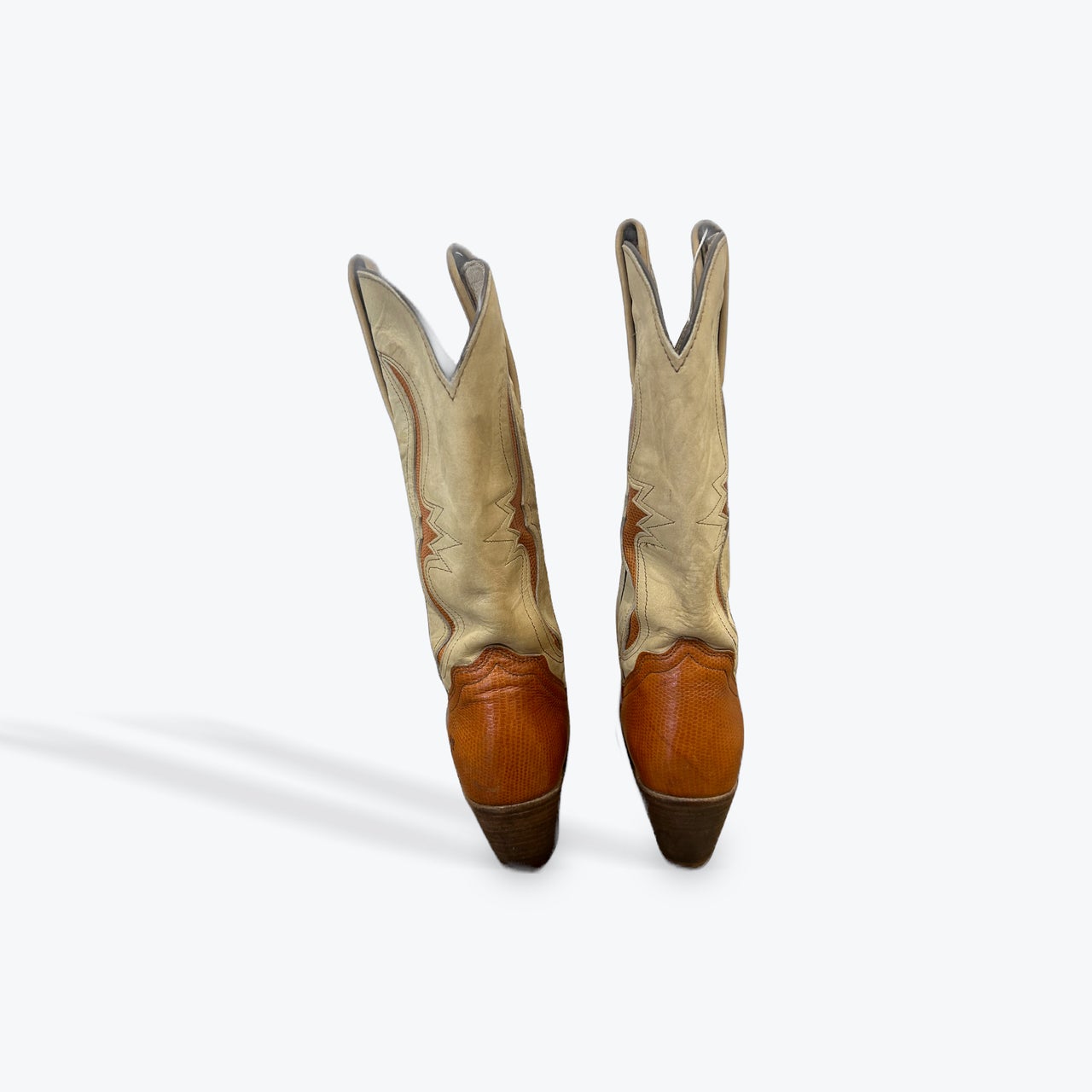 Botines de cuero, aspecto de piel de serpiente, ancho H | Botas | Calzado